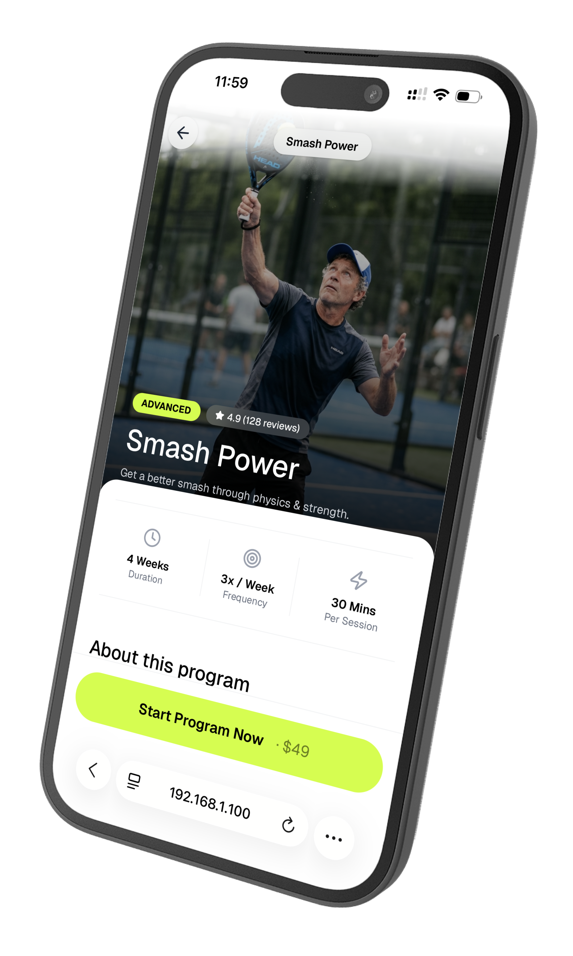 Core Padel Workout App